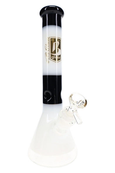 11" 6B Glass Multicolor Beaker Water Pipe - WP3671