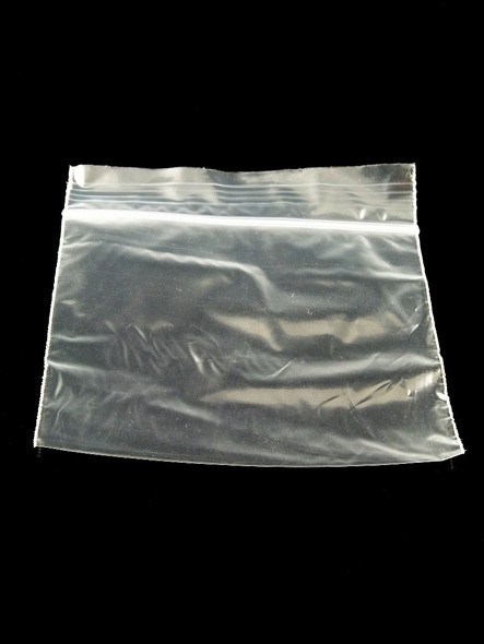 Single 4" × 4" clear plastic baggie, front view for smoke shop packaging and small-item organization