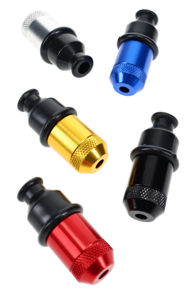 Assorted color Sneak-A-Toke metal pipes with black rubber mouthpieces for wholesale smoke shop displays