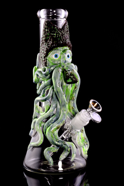 Large Thick GoG Davy Jones Glow in the Dark Beaker Water Pipe - WP1903