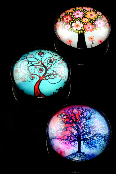 52mm Zinc Alloy 3 Part Tree Design Grinder - G0346