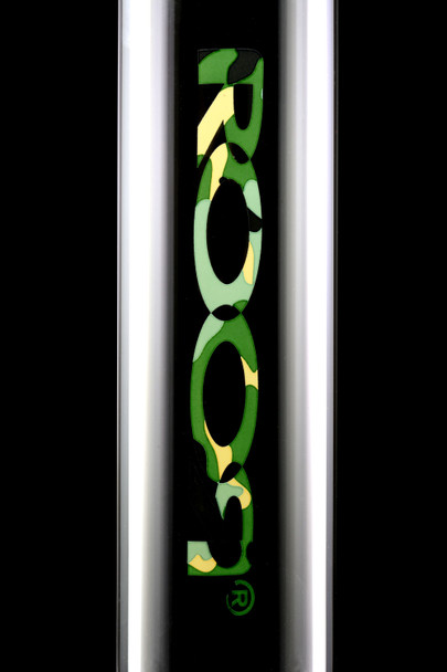 RooR 18" Thick 9mm Glass on Glass Straight Shooter Water Pipe with Ice Pinch - WP2170