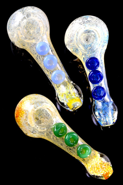 Color Changing Silver Fumed Glass Pipe - P2271