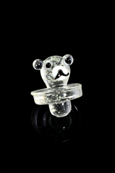 Glass Glow in the Dark Frit Bear Carb Cap - BS712