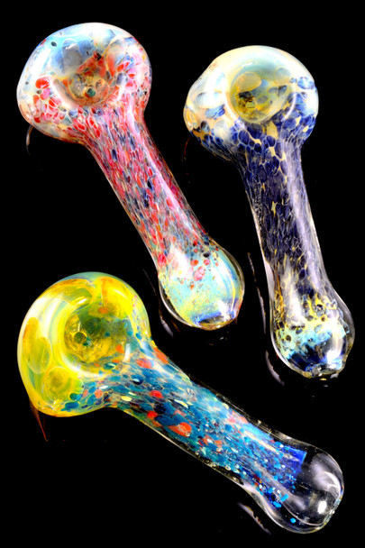 Wholesale silver fumed glass pipes for smoke shop resale.