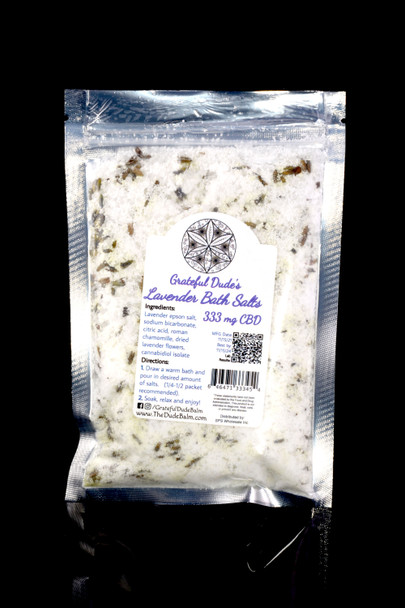 Grateful Dude's 333mg CBD Lavender Bath Salts - CBD280
