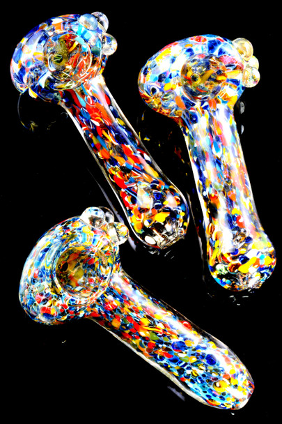 Multicolor Confetti Frit Glass Pipe - P2437