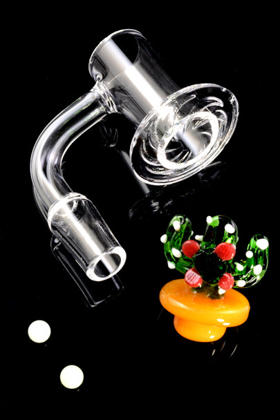 14.5mm Male Blender Terp Slurper Domeless Quartz Banger Nail (2mm Thickness) - BS741