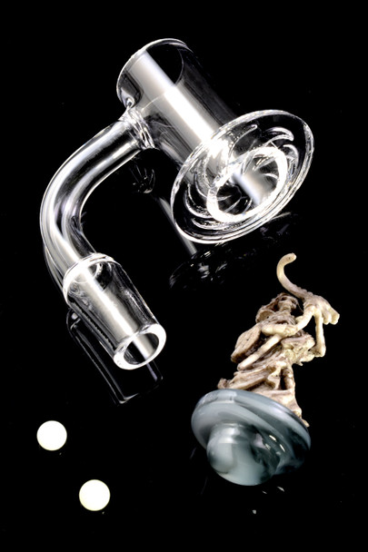 14.5mm Male Blender Terp Slurper Domeless Quartz Banger Nail (2mm Thickness) - BS741