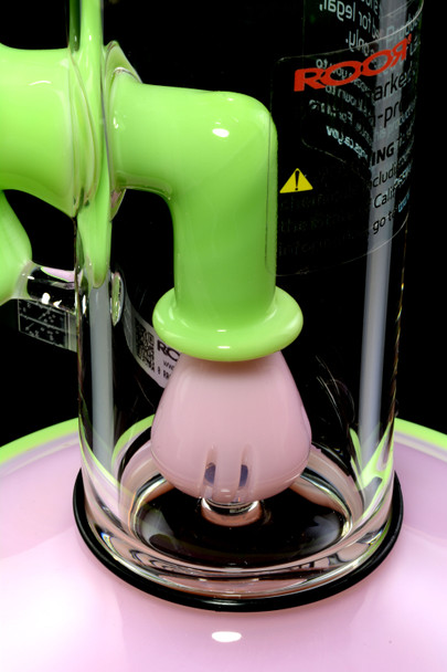 RooR Tech 5mm Thick GoG Straight Shooter Water Pipe with Barrel to Tree Perc - WP2516