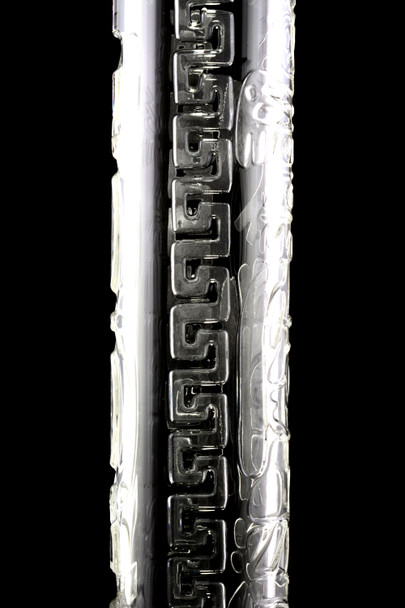 RooR Custom 5mm Thick GoG Flamepolished Aztec Straight Shooter Water Pipe - WP2534