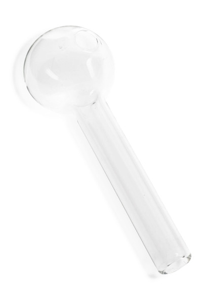 (US Made) 4" Clear Thick Glass Straight Oil Burner Pipe - OIL111