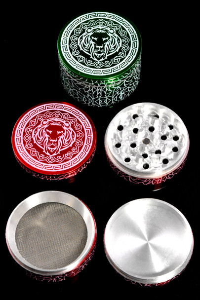 Colored 4 Part Aluminum Lion Grinder - G0421