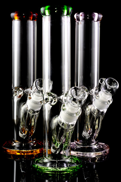 Medium 9mm Thick Colored Straight Shooter Water Pipe - WP2699