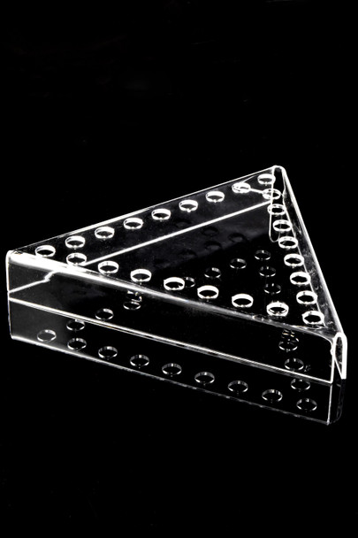 Triangular Acrylic Bowl Display, 24-Slot - M0378