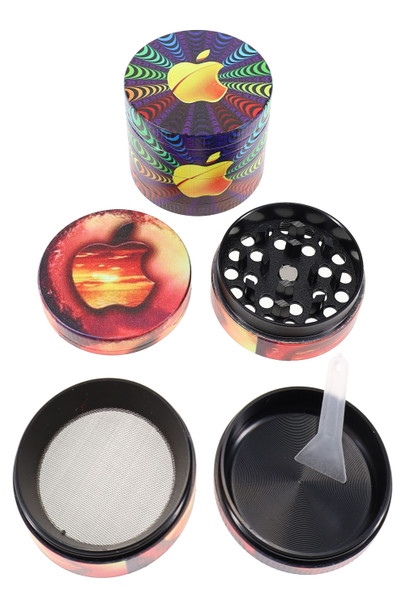 Colorful 4 Part Design Zinc Alloy Grinder - G0430