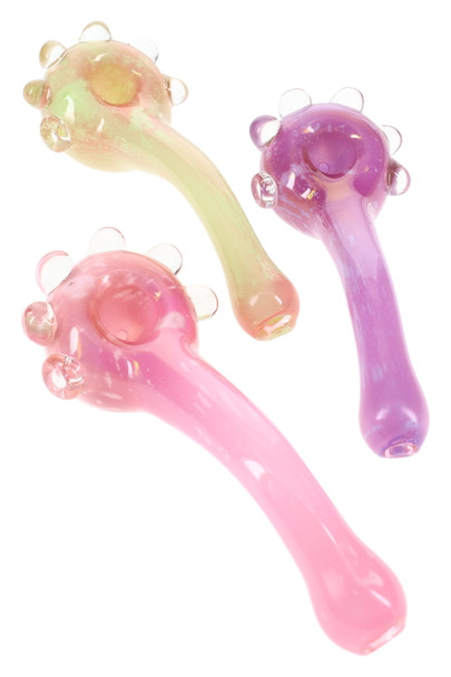 6.5" Slime Colored Sherlock Glass Pipe - P2644