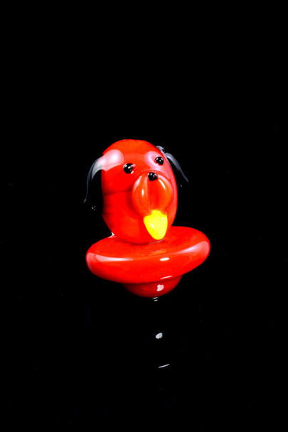 Glass Happy Hound Carb Cap - BS792