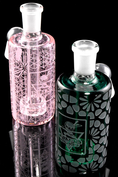14.5mm Male to Female 45 Degree GoG Ash Catcher with Showerhead Perc - BS800