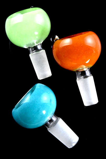 14.5mm Male Colorful Frit Glass on Glass Bowl - BS802