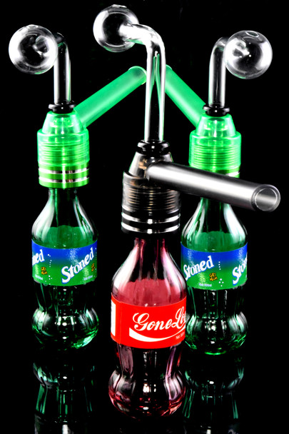 Glass Soda Bottle Oil Burner Rig - OIL166