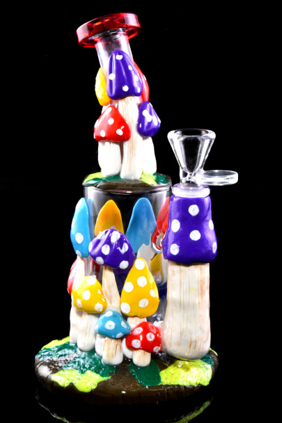 Small Stemless Mushroom GoG Water Pipe with Honeycomb Perc - WP2791