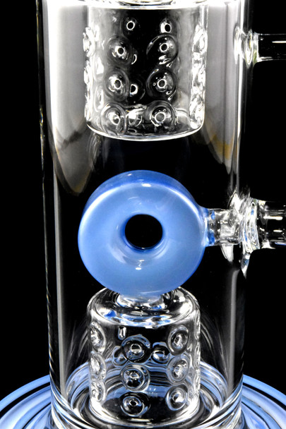 Large GoG Straight Shooter Water Pipe with Donut Showerhead Perc - WP2805