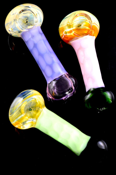 Color Changing Fumed Bubble Slime Glass Pipe - P2805
