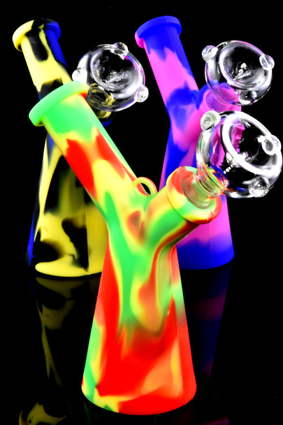 6.5" Small Colorful Silicone Water Pipe - WP2826