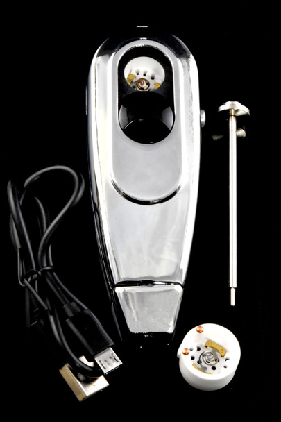 Wholesale SoloPipe silver Elektra self igniting pipe for resale.