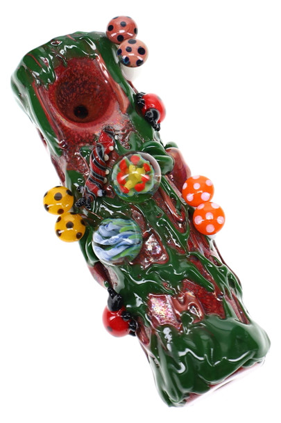 (US Made) 4" Mossy Log Dry Pipe – P2890