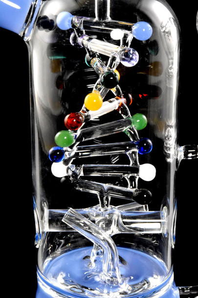 8.5" Small Stemless GoG Colorful Double Helix Water Pipe - WP2964