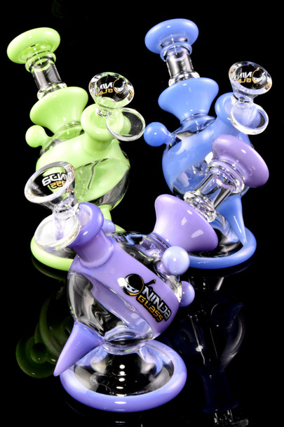 5" Mini Colorful Glass on Glass Sphere Water Pipe - WP2968
