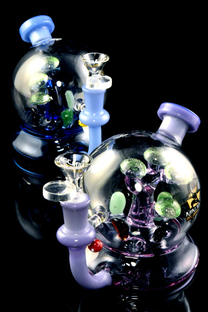 Small Stemless GoG Terrarium Water Pipe with Perc - WP2975