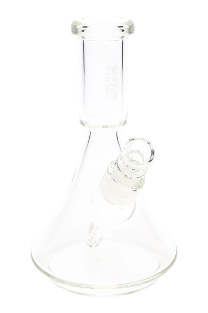 Buy in bulk small clear glass Grav Deco beaker water pipes.