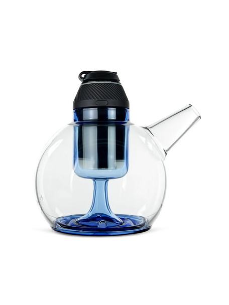 Sea color Ripple bubbler with Proxy core inserted; spherical body and side mouthpiece shown, retail smoke gear listing photo. Sea color Ripple bubbler with Proxy core inserted; spherical body and side mouthpiece shown, retail smoke gear listing photo.
