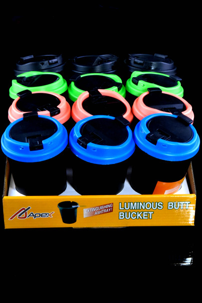 Colorful Plastic Butt Bucket Coffee Cup Ashtray - M0484