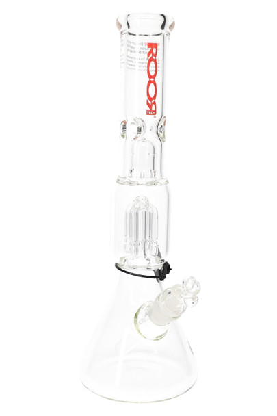 RooR Tech 14" Glass on Glass 5mm Thick Beaker Water Pipe with Tree Perc - WP2495