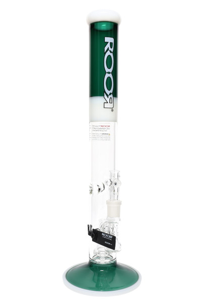 RooR Tech 18" 5mm Thick Colored Straight Shooter Water Pipe with Showerhead Perc - WP2501