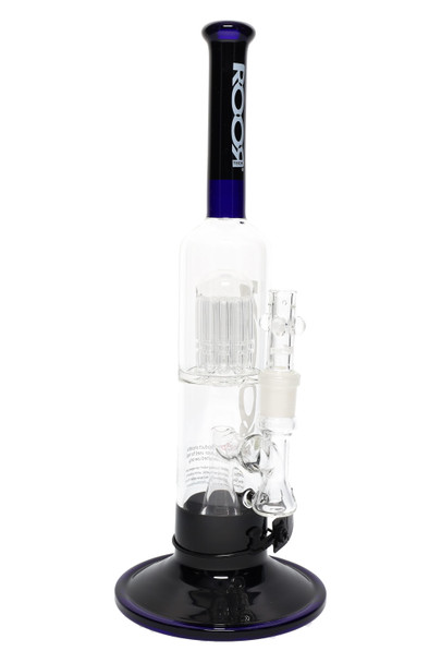 RooR Tech 14" Multicolor GoG Straight Shooter Water Pipe with Tree to Showerhead Perc- WP2505