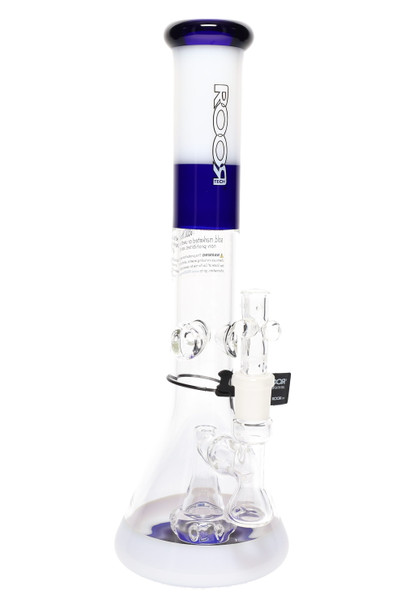 RooR Tech 14" Multicolor 5mm Thick GoG Beaker Water Pipe with Perc - WP2506