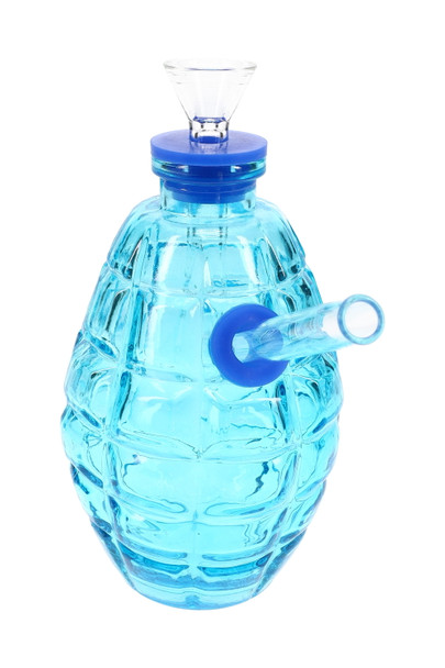 4.5" Colored Glass Grenade Water Pipe - WP3195