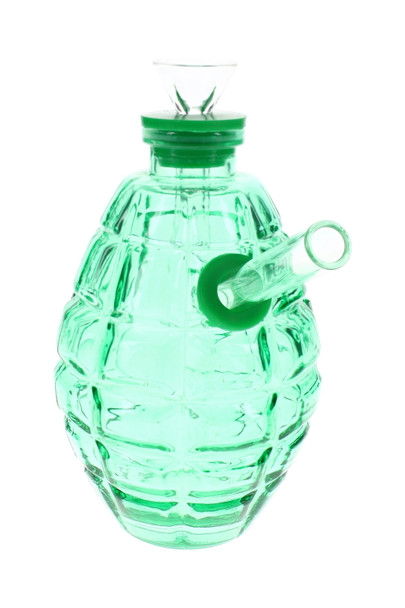 4.5" Colored Glass Grenade Water Pipe - WP3195