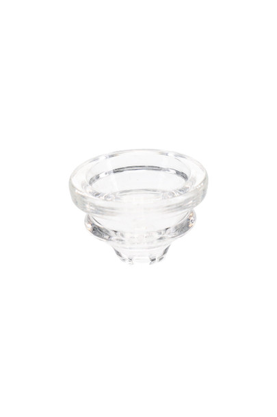 Wholesale borosilicate glass replacement bowl, clear small size top-down view for Eyce Shorty pipe (109 chars)