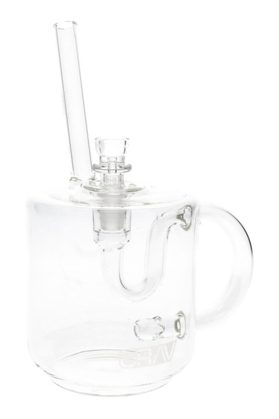 Grav Clear Glass Coffee Mug Bubbler - B1491