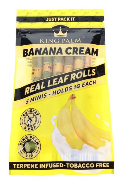 King Palm 5 Flavored Mini Rolls Display of 15 - RP357