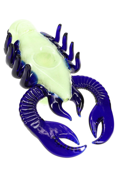 9" Colorful Frit Glass Scorpion Pipe - AP318
