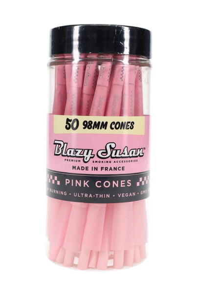 50 ct Blazy Susan 98 mm Pre-Rolled Cones Jar – RP367