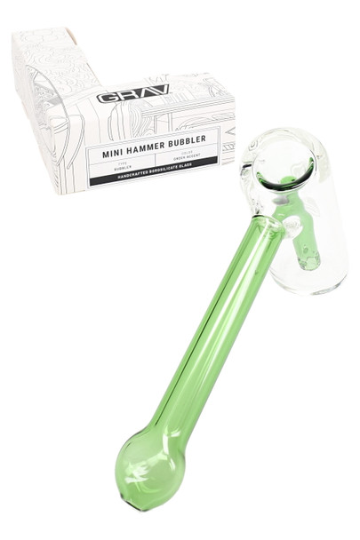 5" GRAV Colorful Glass Mini Hammer Bubbler – B1514