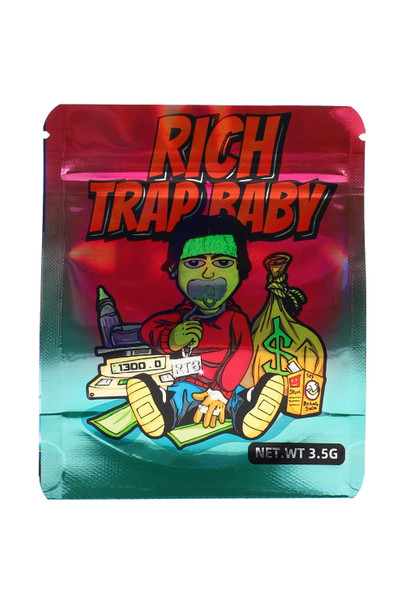 50-Pack 1/8 oz Misfit Design Mylar Bags – 3.5 g Capacity – J0279